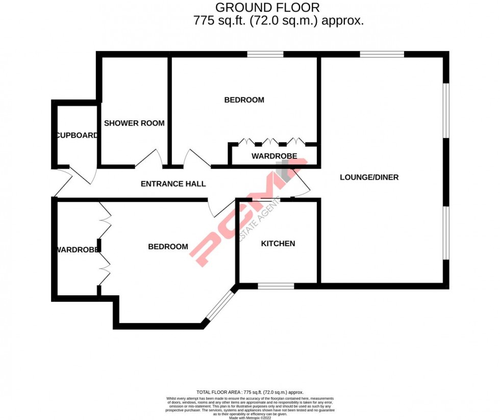 Floorplan for Linton Court, Linton Road, Hastings