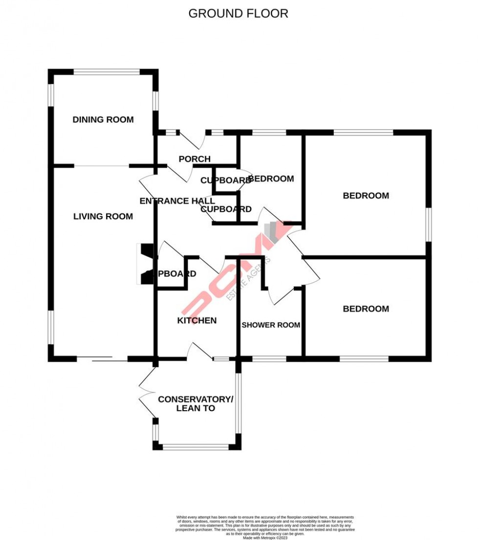 Floorplan for Parkwood Road, Hastings