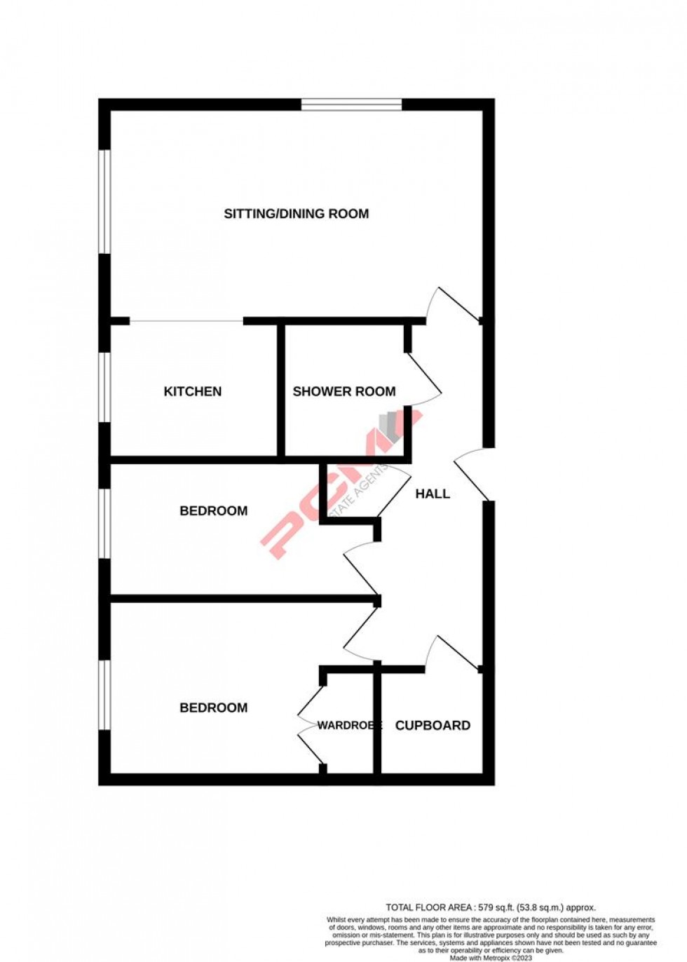 Floorplan for Verulam Place, St. Leonards-On-Sea