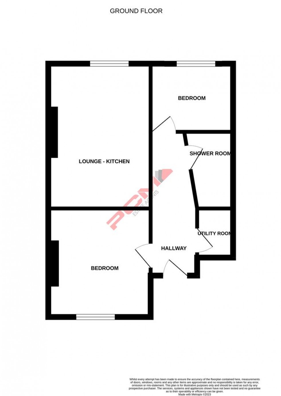 Floorplan for Braybrooke Road, Hastings