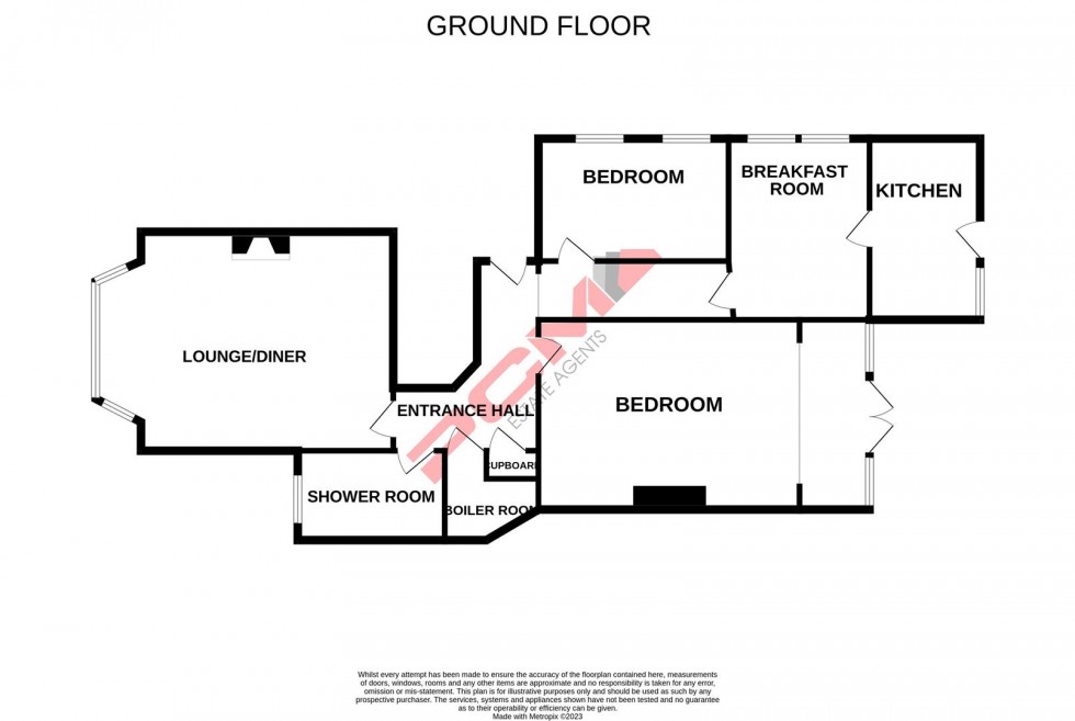 Floorplan for Upper Sea Road, Bexhill-On-Sea