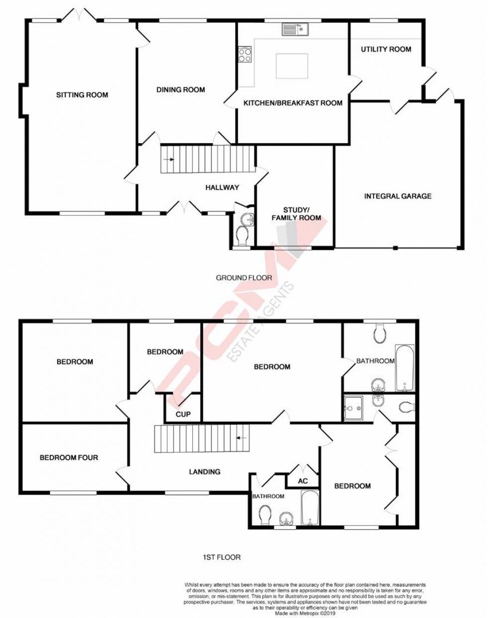 Floorplan for St Helens Park Road, Hastings