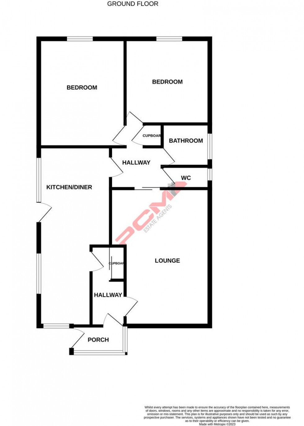 Floorplan for Whittingtons Way, Hastings