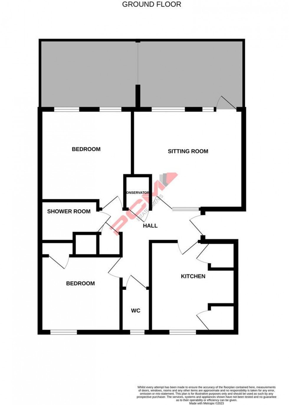 Floorplan for Robertson Terrace, Hastings