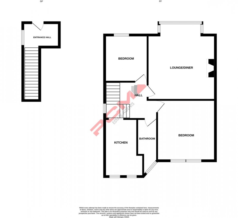 Floorplan for Priory Road, Hastings