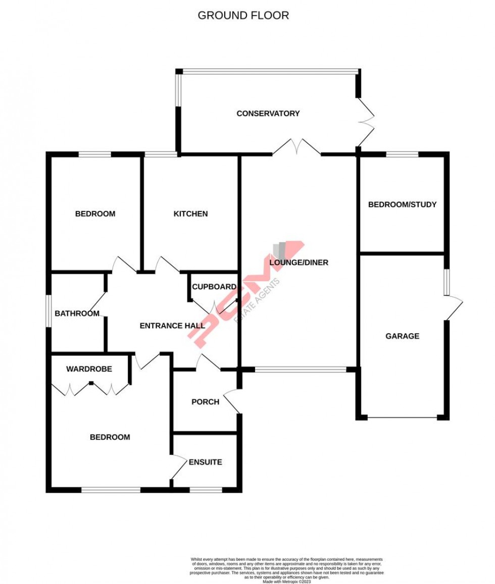 Floorplan for Meadow Way, Fairlight