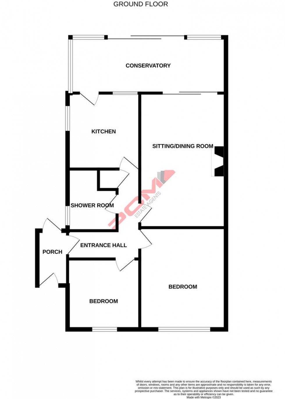 Floorplan for Richland Close, Hastings