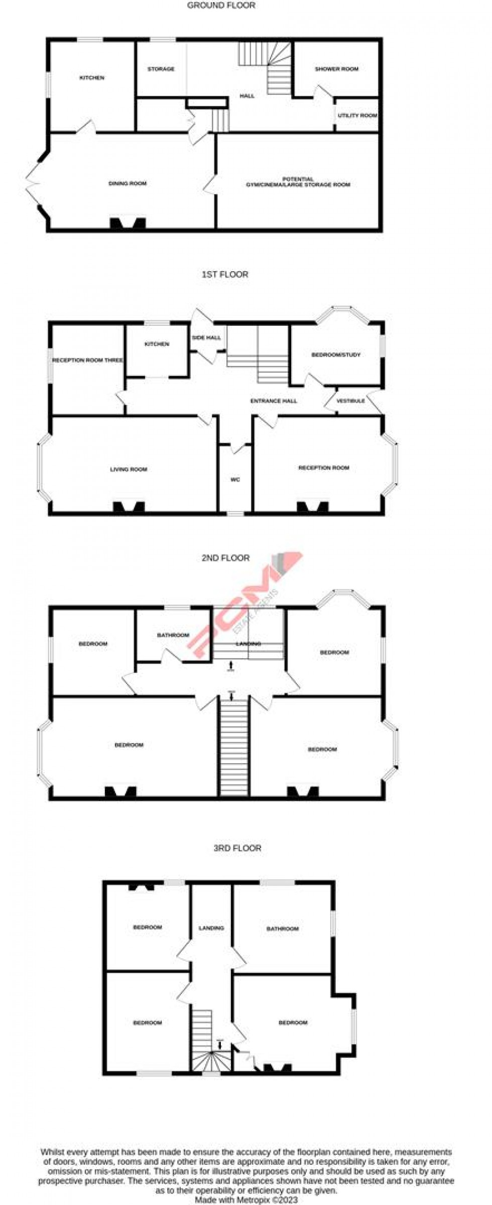 Floorplan for Combermere Road, St Leonards-on-sea