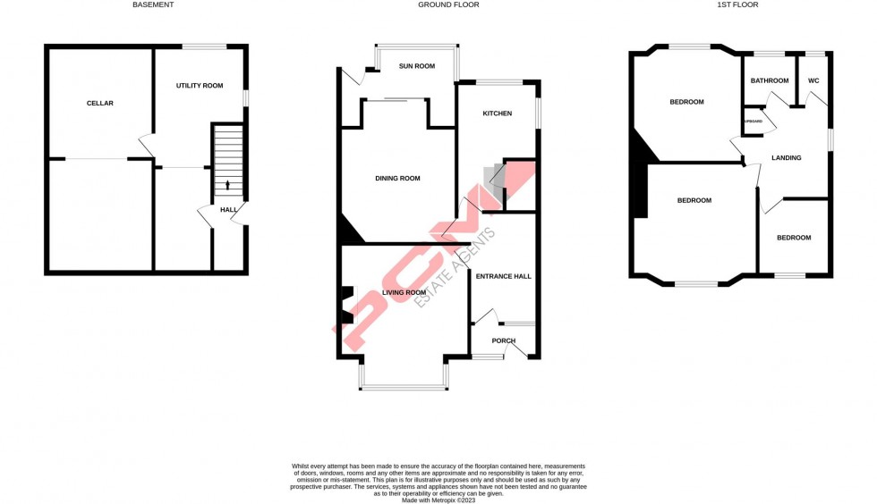 Floorplan for Downs Road, Hastings