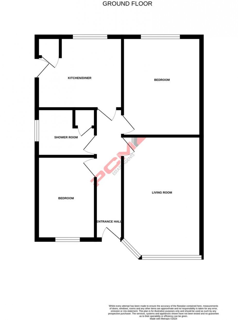 Floorplan for Hoads Wood Road, Hastings