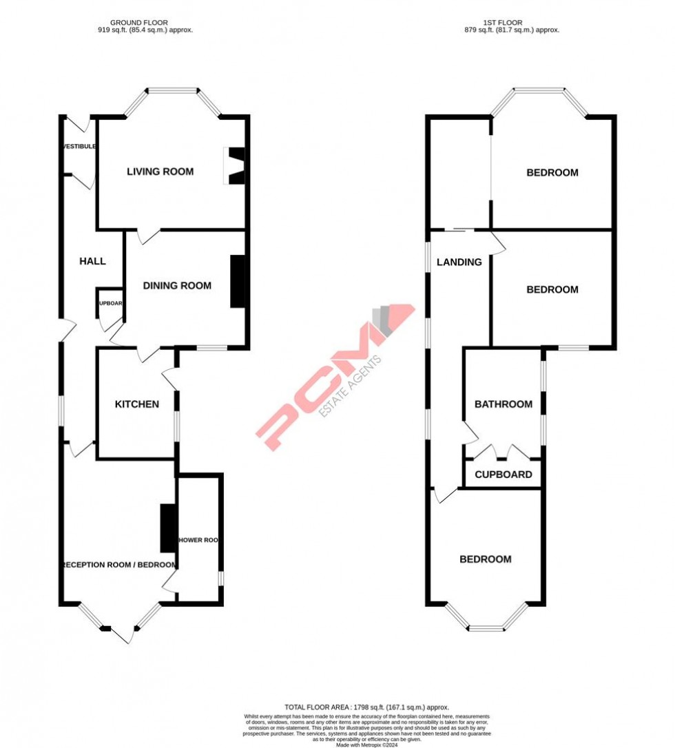 Floorplan for Eversley Road, St. Leonards-On-Sea