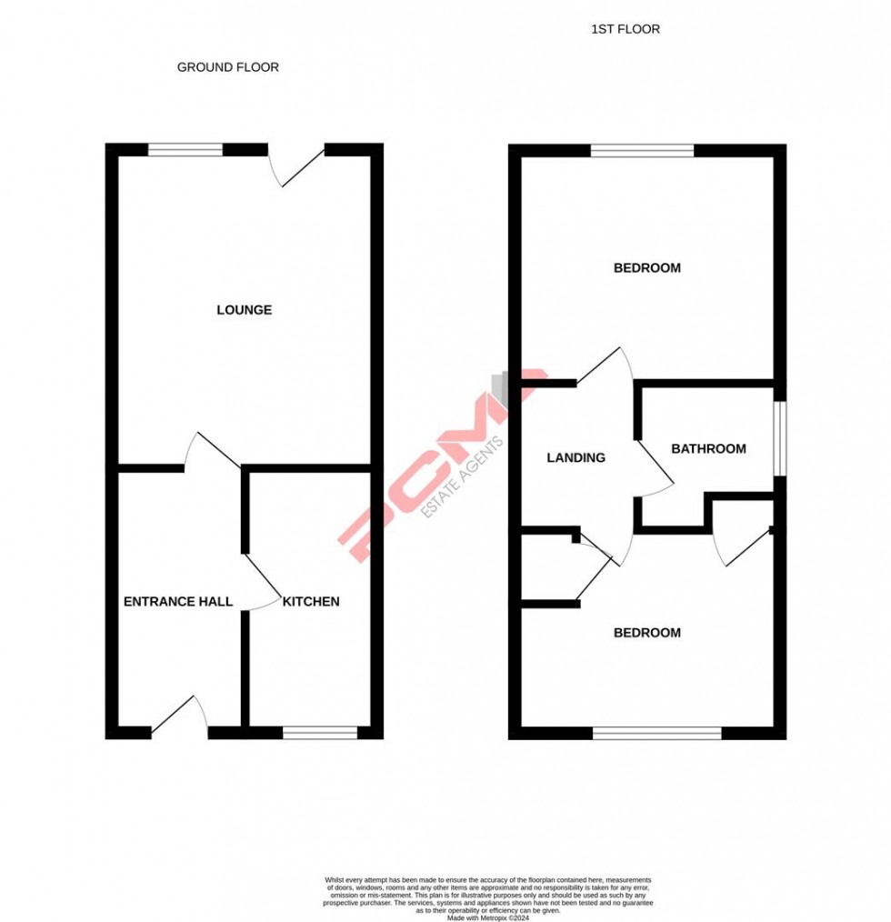 Floorplan for Becket Close, Hastings