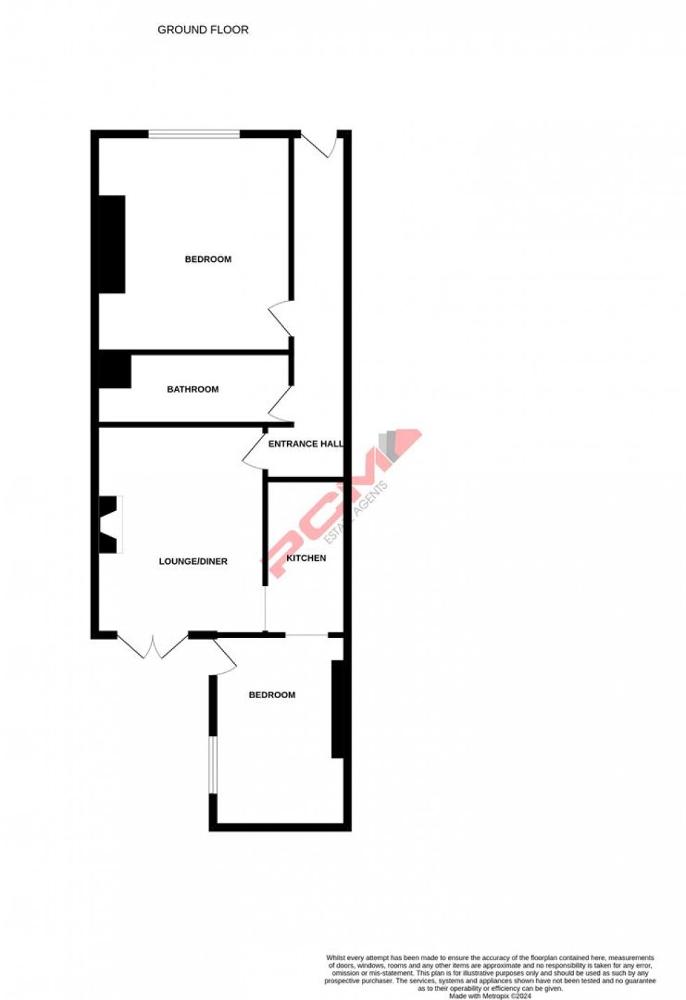 Floorplan for Magdalen Road, St. Leonards-On-Sea