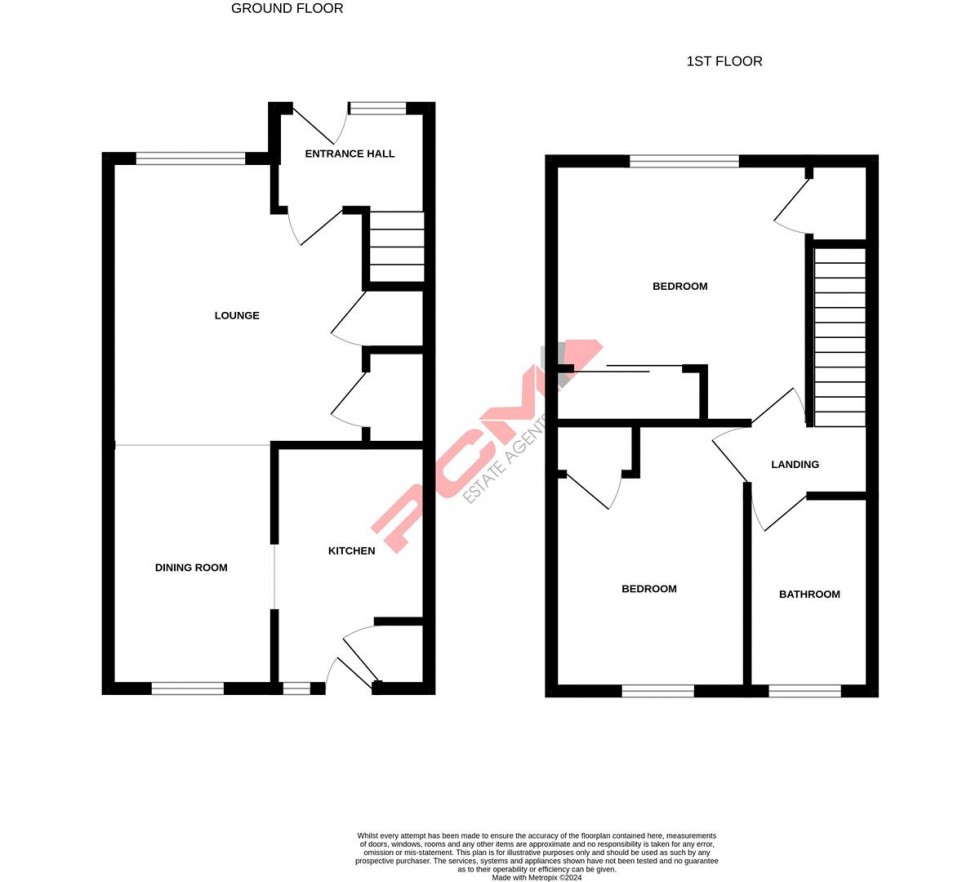 Floorplan for Leeds Close, Hastings