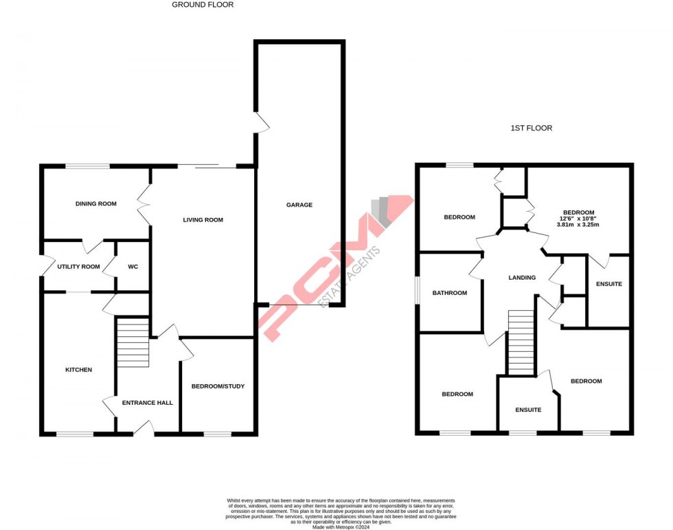 Floorplan for Celandine Drive, St. Leonards-on-sea