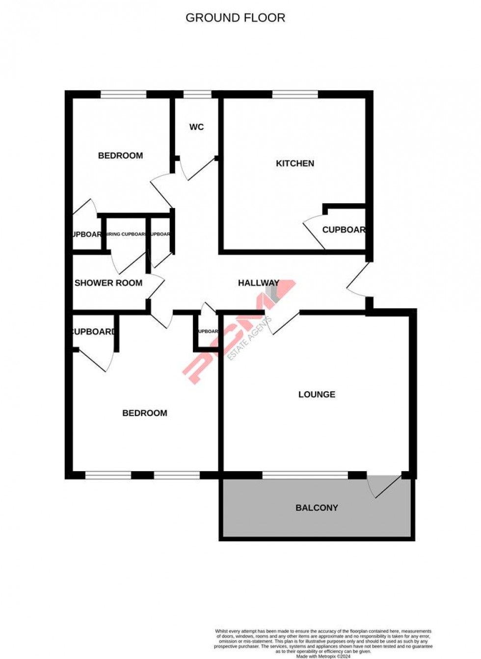 Floorplan for Robertson Terrace, Hastings