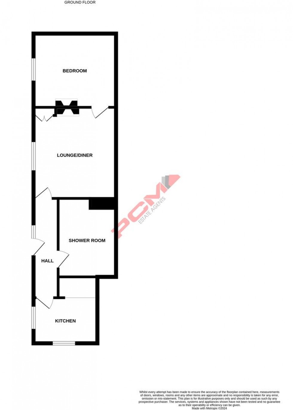 Floorplan for Portland Place, Hastings