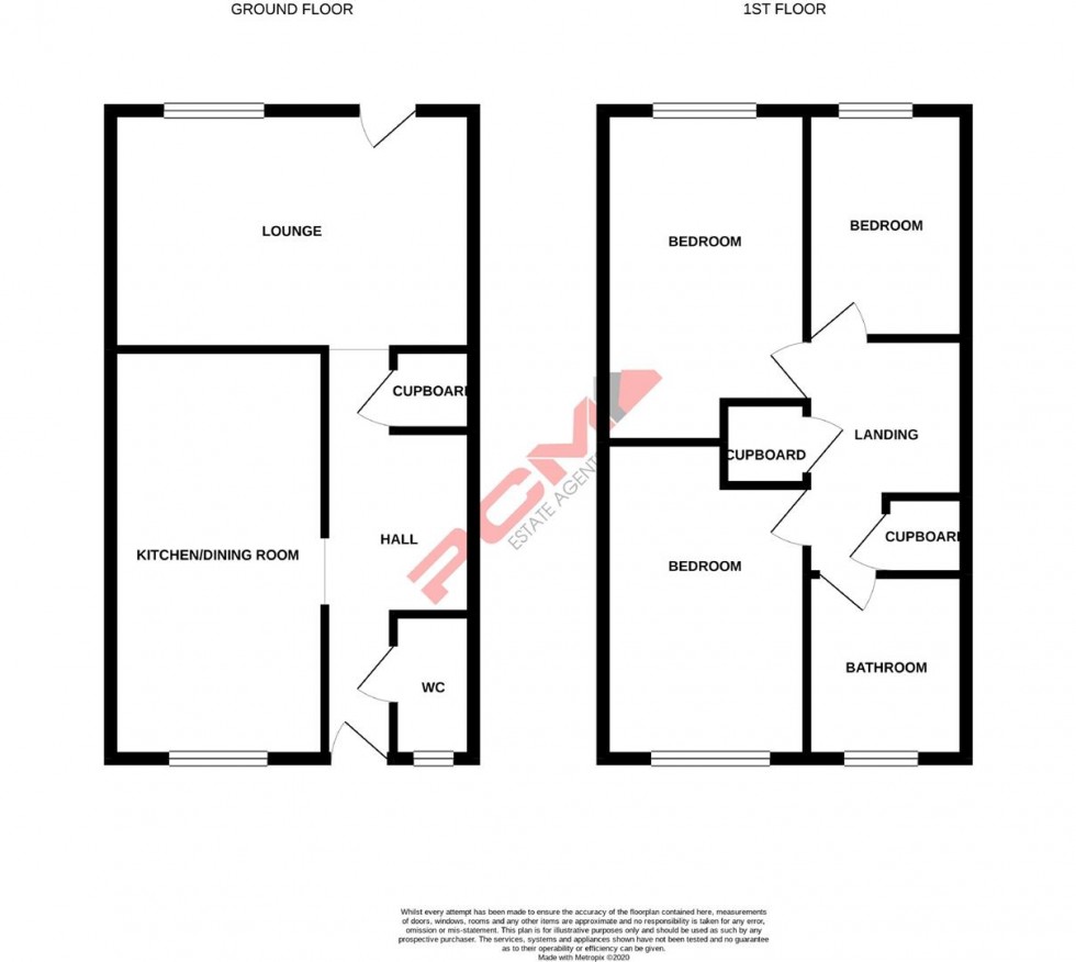 Floorplan for Denham Close, St. Leonards-on-sea