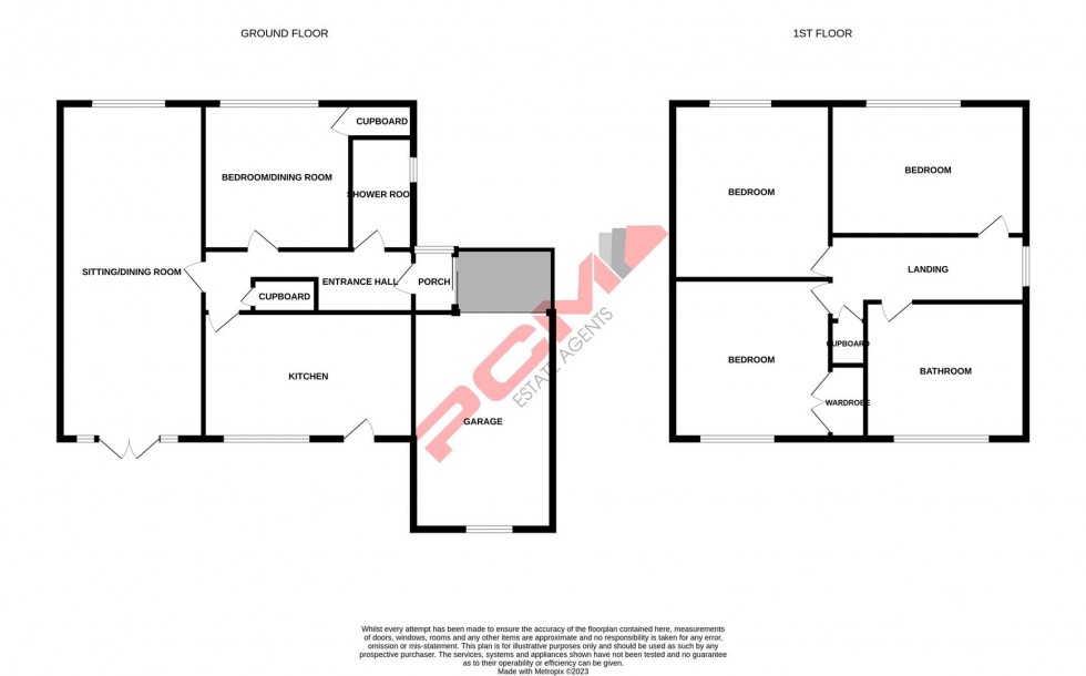 Floorplan for Henderson Close, Hastings