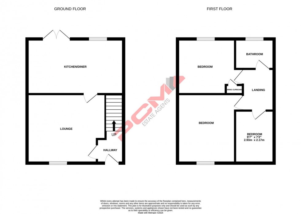 Floorplan for Linley Drive, Hastings