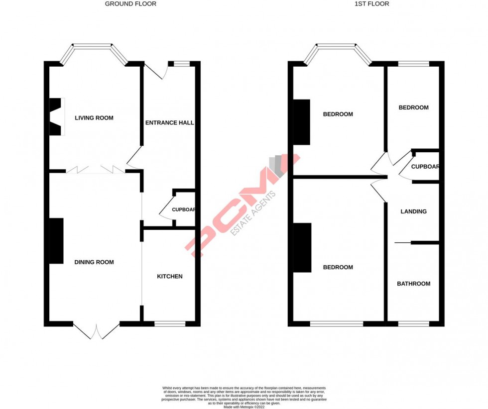 Floorplan for Priory Road, Hastings