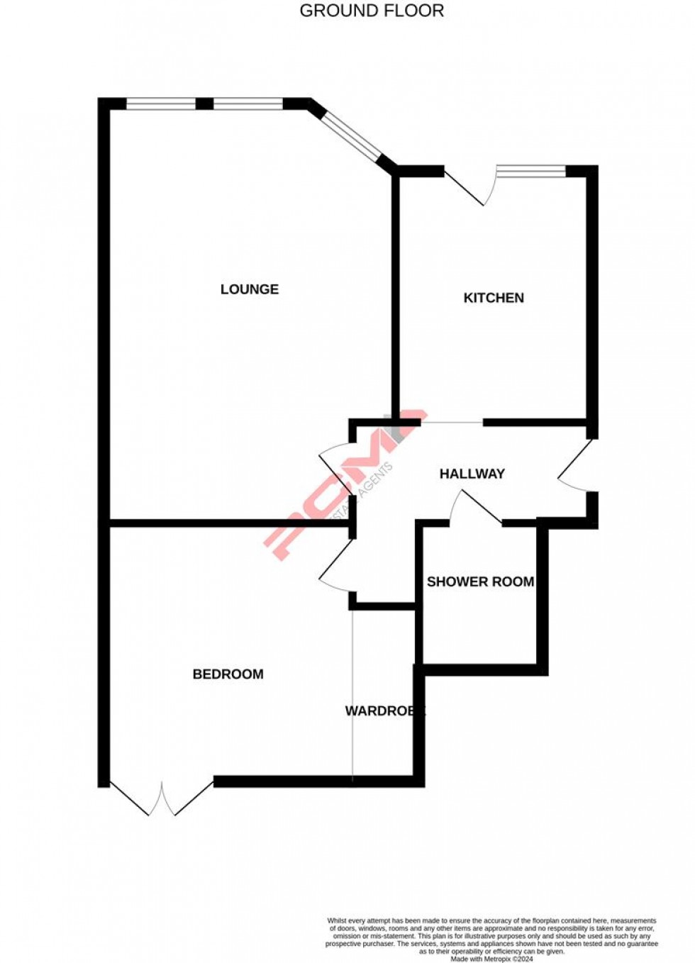 Floorplan for De Cham Avenue, St. Leonards-On-Sea