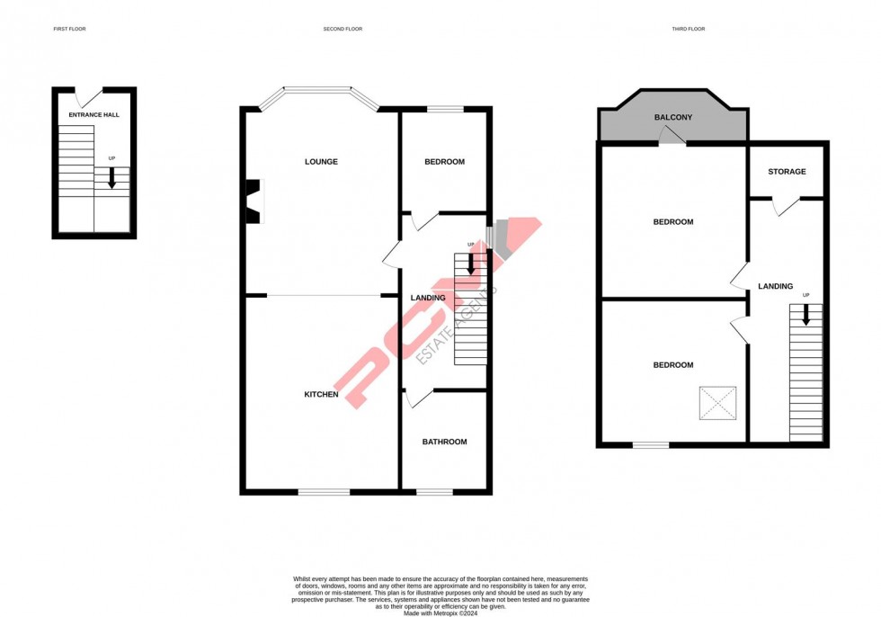 Floorplan for St. Pauls Place, St. Leonards-On-Sea