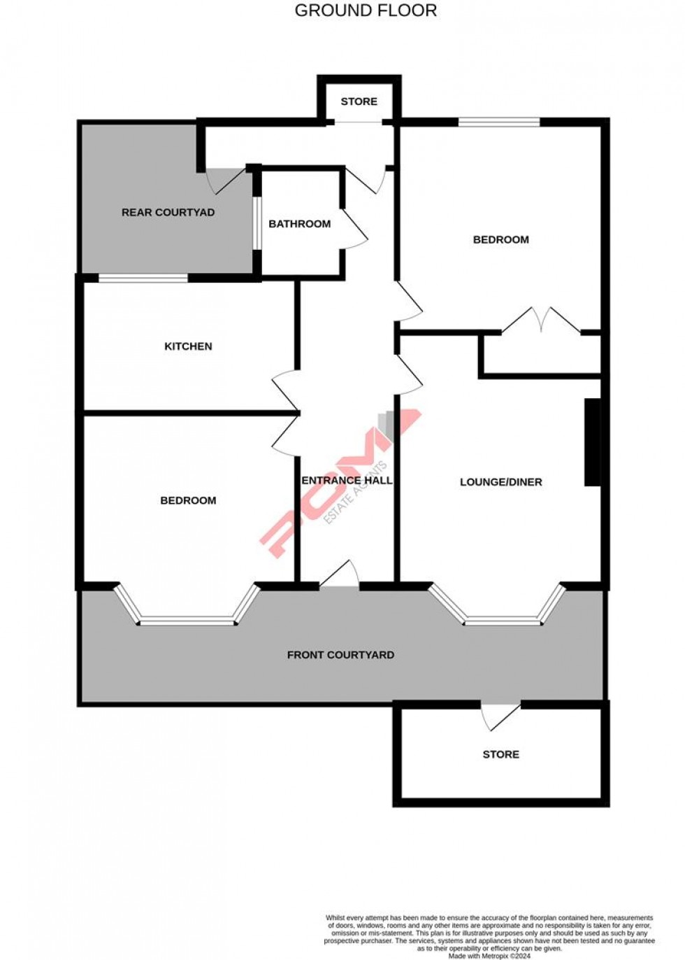 Floorplan for Blomfield Road, St. Leonards-On-Sea