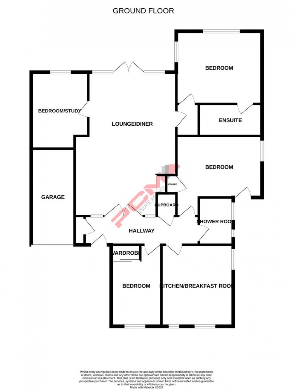 Floorplan for Ironlatch Avenue, St. Leonards-On-Sea