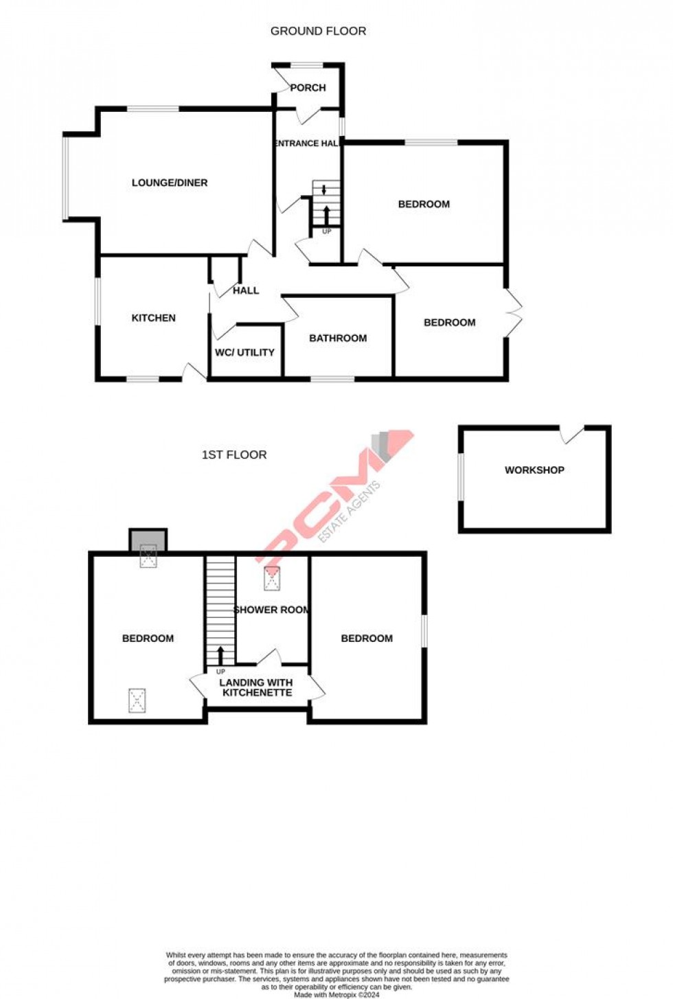 Floorplan for Gresham Way, St. Leonards-On-Sea