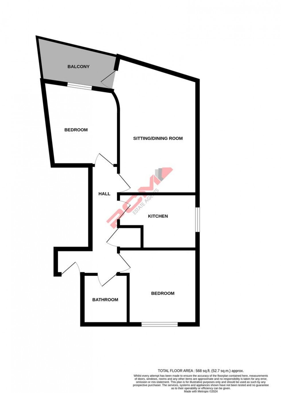 Floorplan for Cantelupe Road, Bexhill-On-Sea