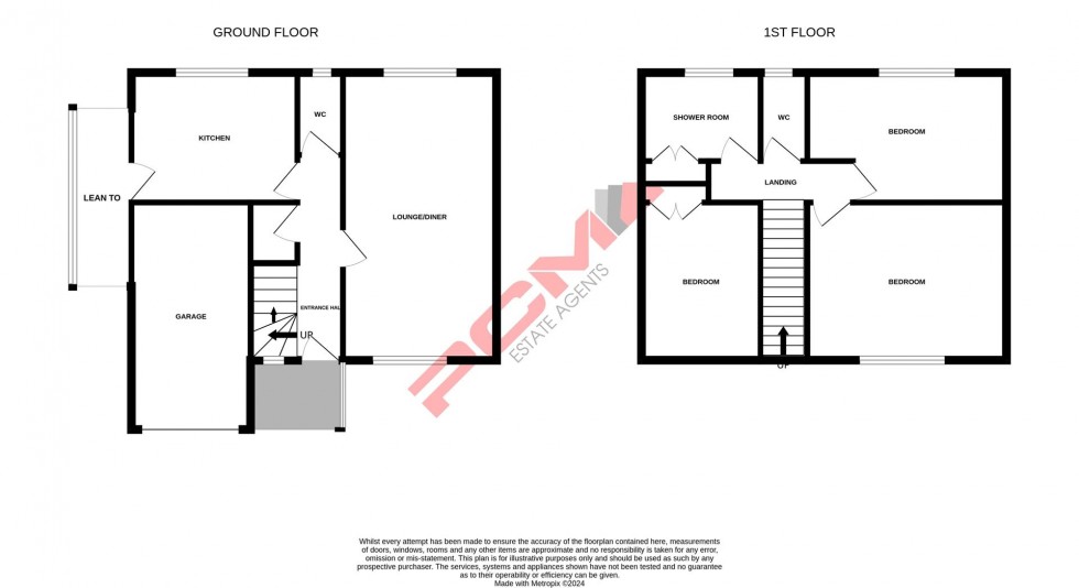 Floorplan for Saxon Road, Hastings