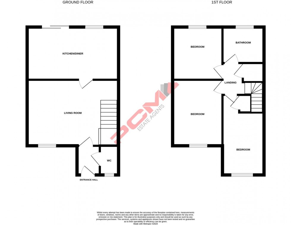 Floorplan for Warren Close, St. Leonards-On-Sea