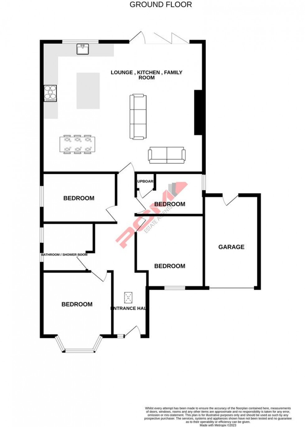 Floorplan for Shirley Drive, St Leonards-on-sea