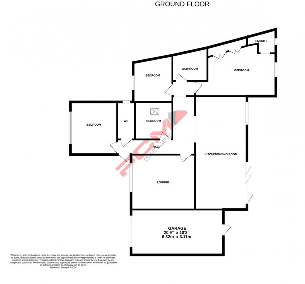 Floorplan for Hickman Way, Hastings