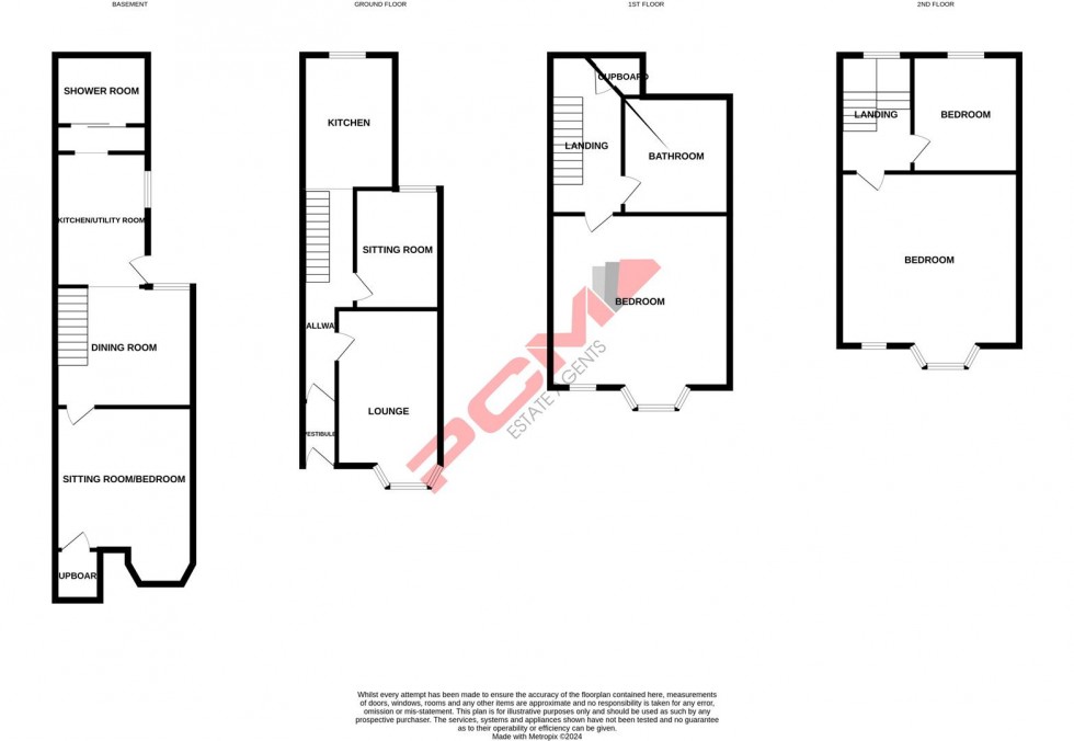 Floorplan for St. Margarets Terrace, St. Leonards-On-Sea