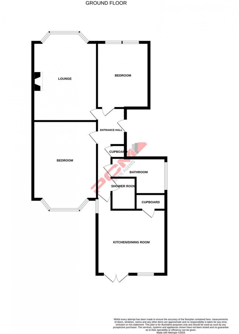 Floorplan for Stanley Road, Hastings