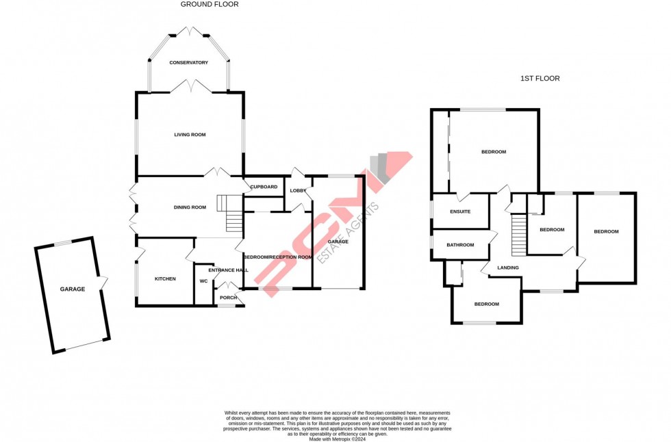 Floorplan for Denehurst Gardens, Hastings