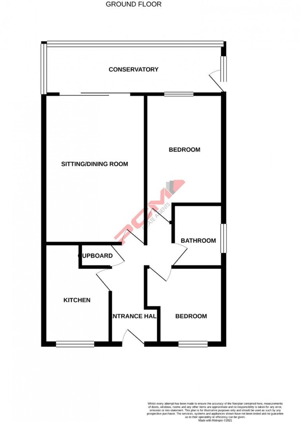 Floorplan for Arbourvale, St. Leonards-on-sea