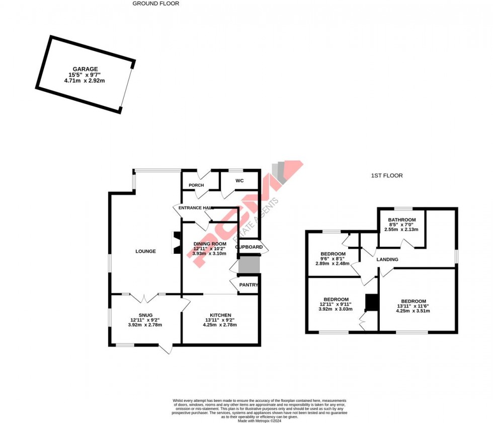 Floorplan for Highlands Drive, St. Leonards-On-Sea