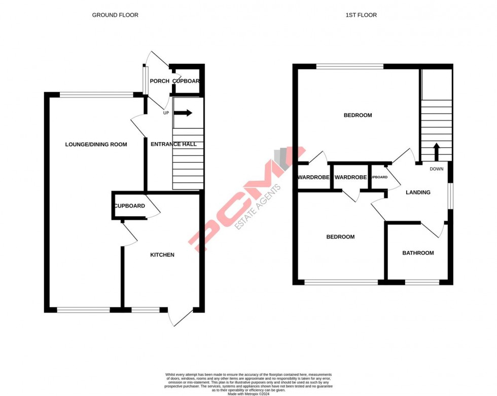 Floorplan for The Glebe, Hastings