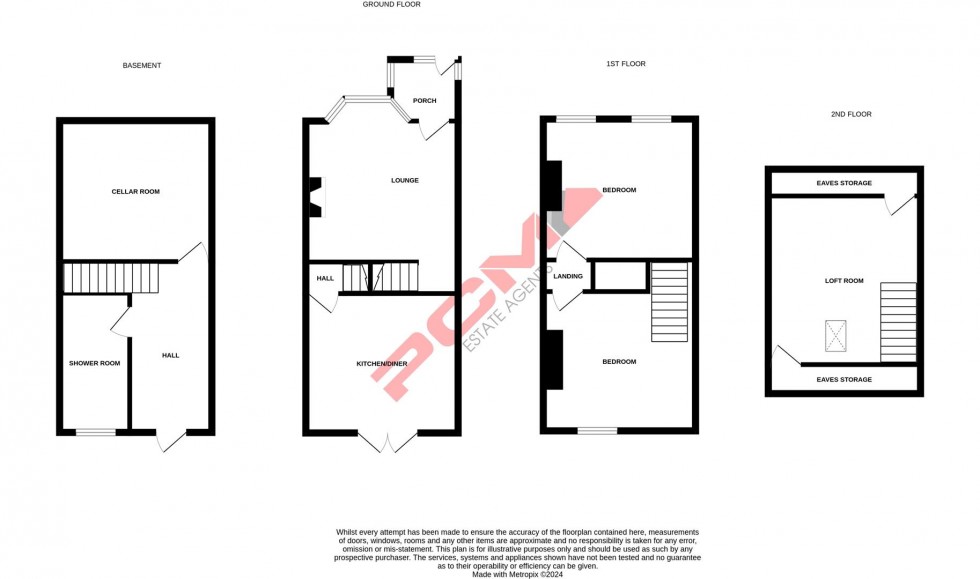 Floorplan for Harold Road, Hastings