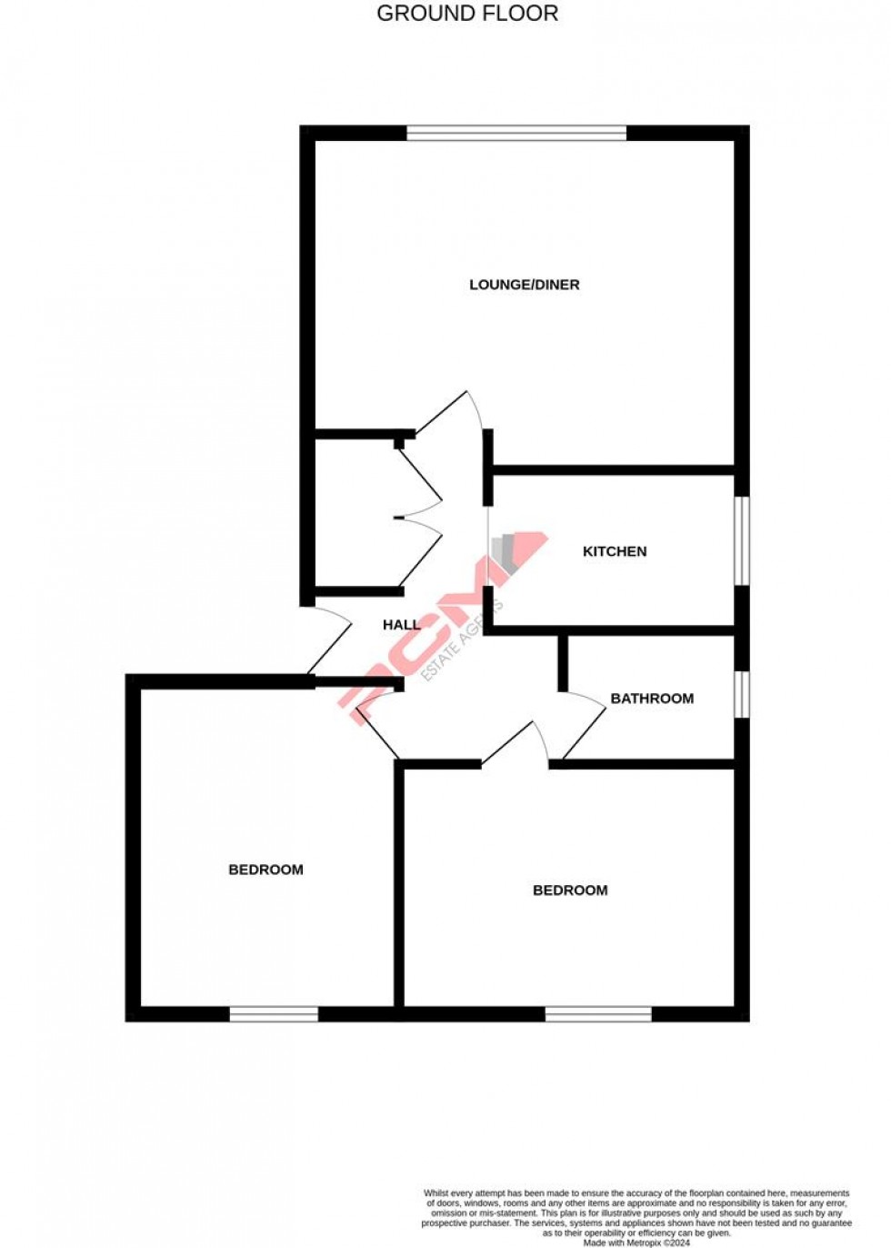 Floorplan for Boscobel Road, St. Leonards-On-Sea