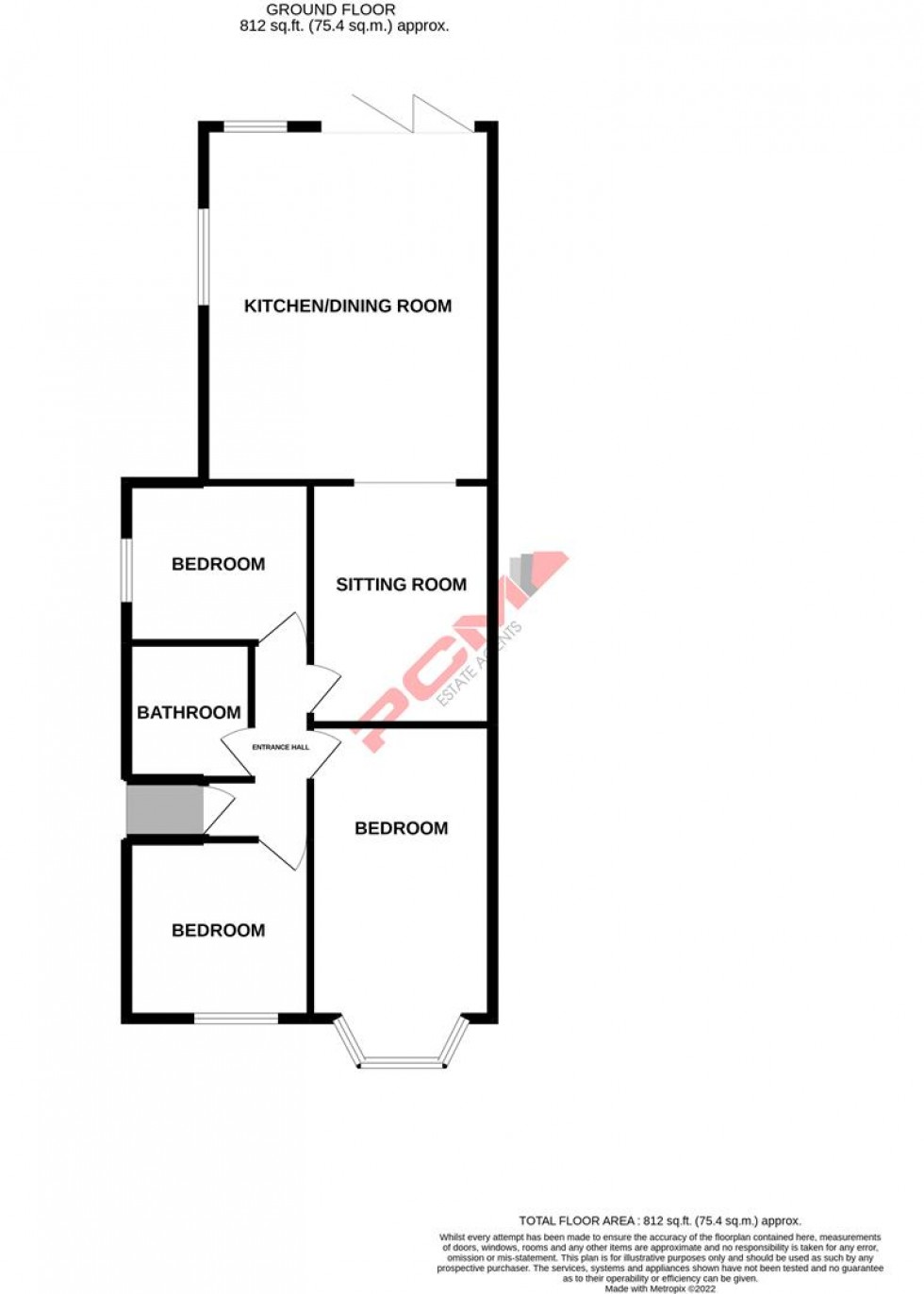 Floorplan for Westminster Crescent, Hastings