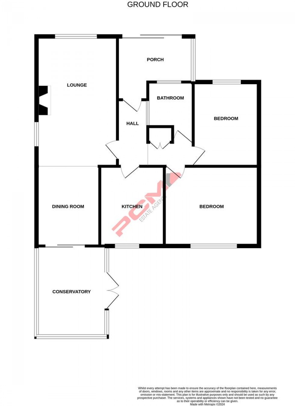 Floorplan for Fern Road, St. Leonards-On-Sea