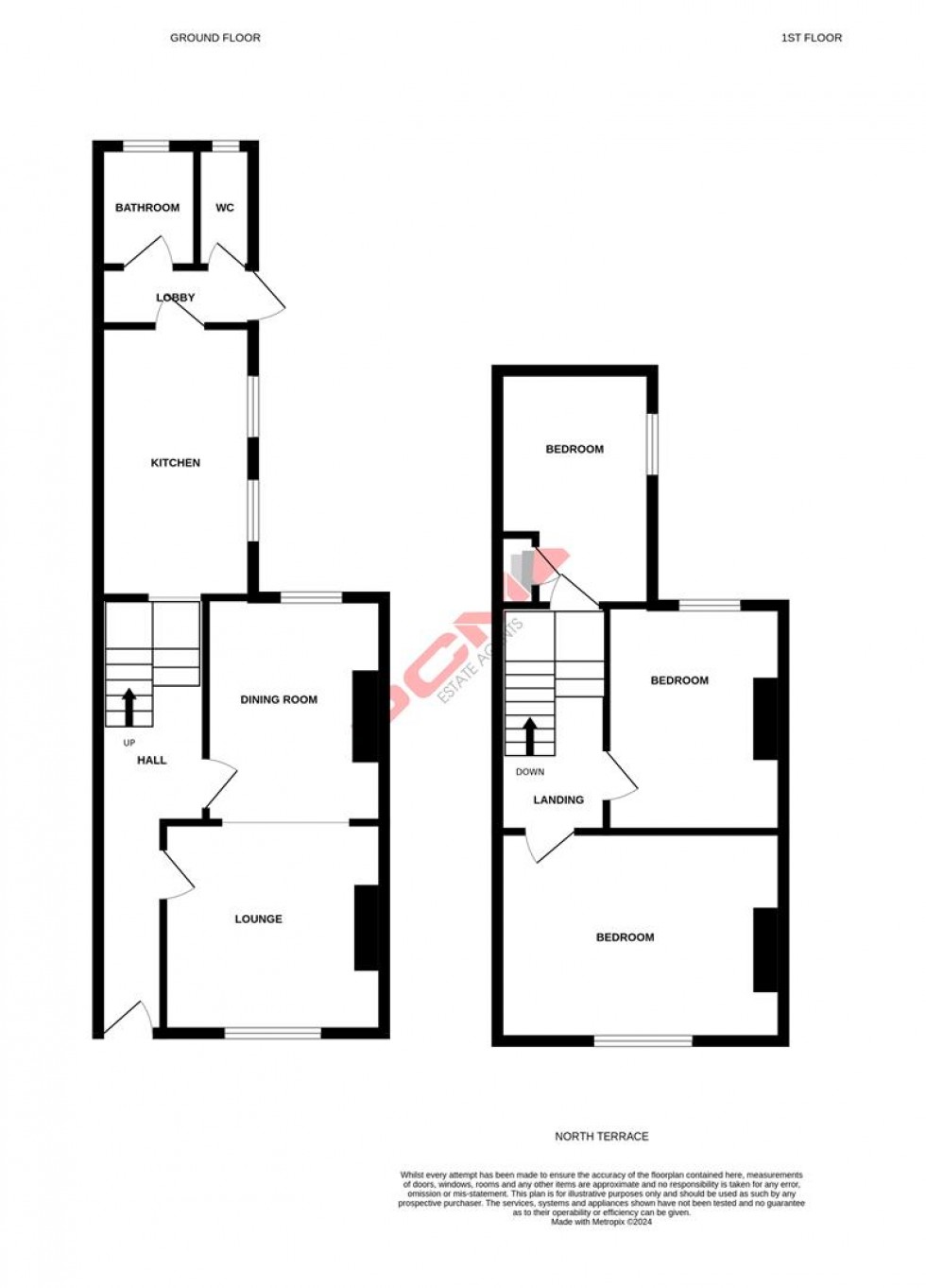 Floorplan for North Terrace, Hastings