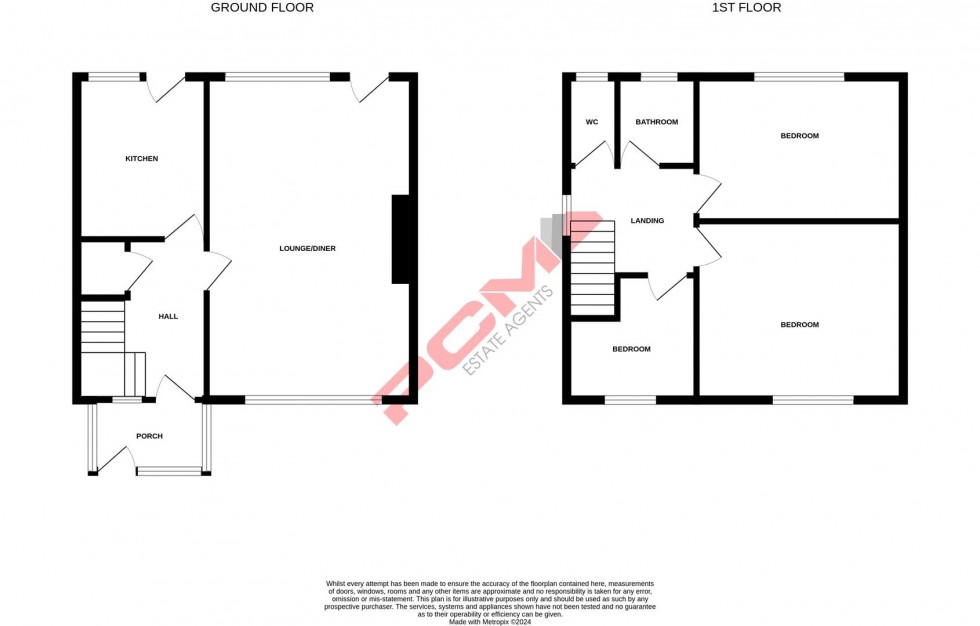 Floorplan for Madeira Drive, Hastings