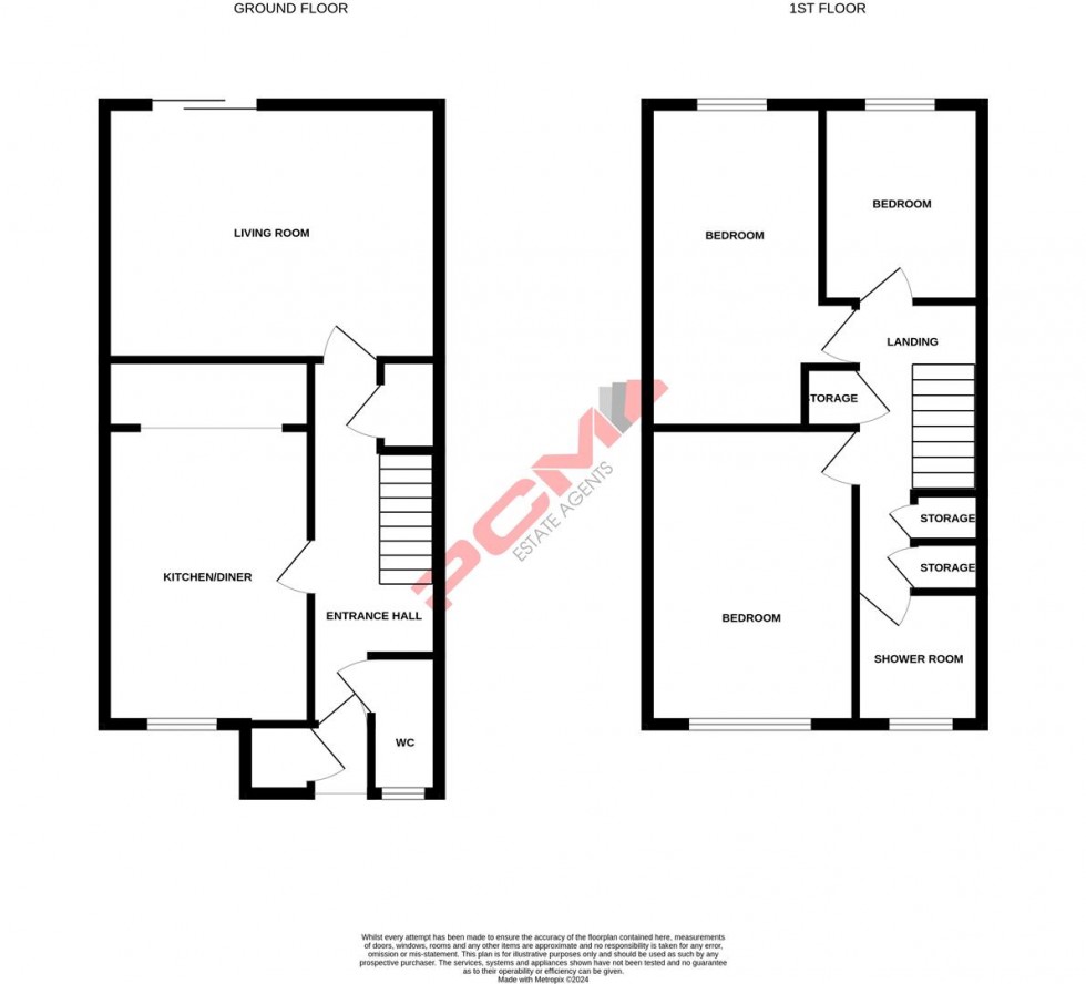 Floorplan for Hertford Close, St. Leonards-On-Sea