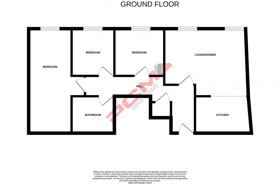 Floorplan for Alfred Road, Hastings