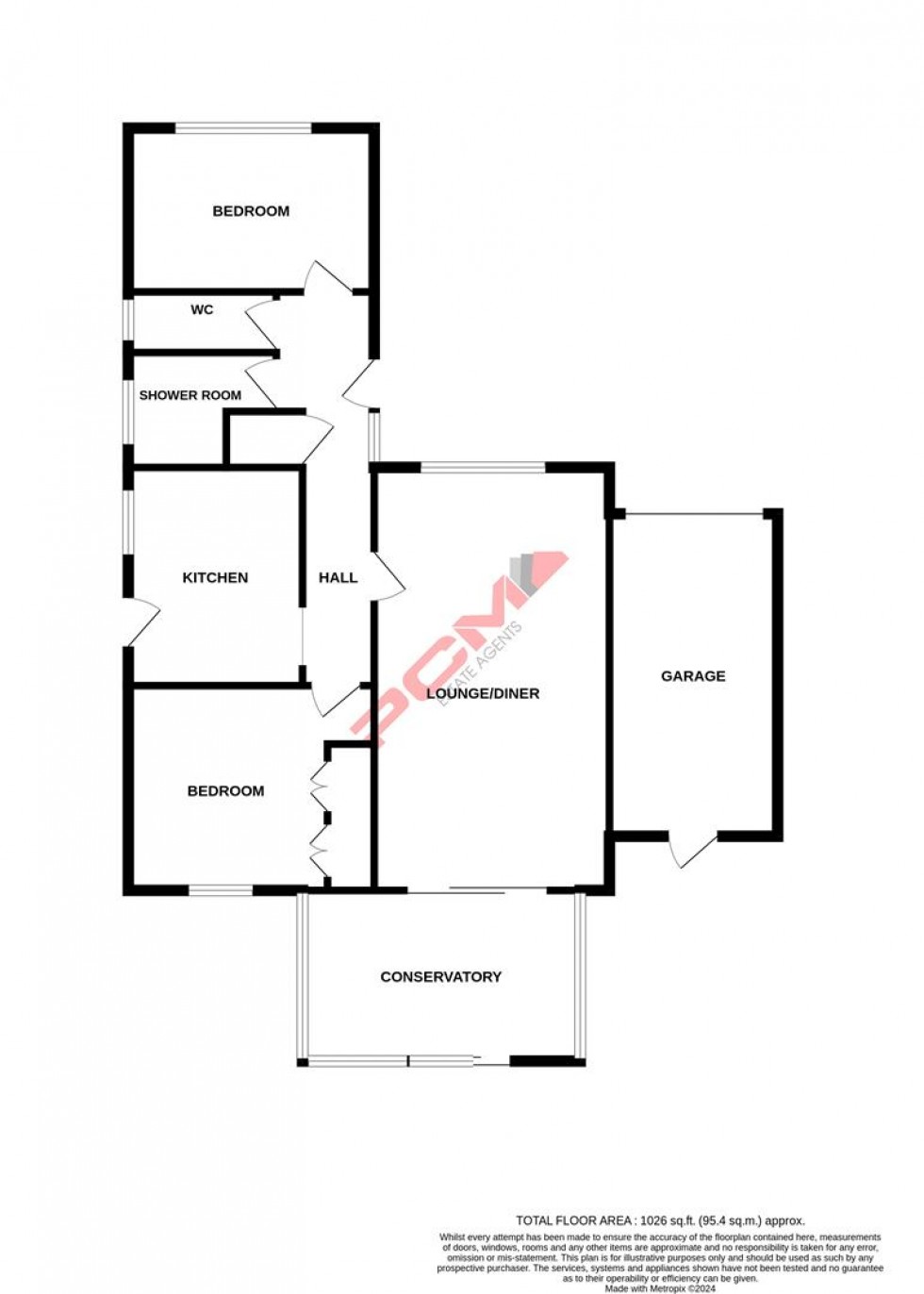 Floorplan for Kite Close, St. Leonards-On-Sea